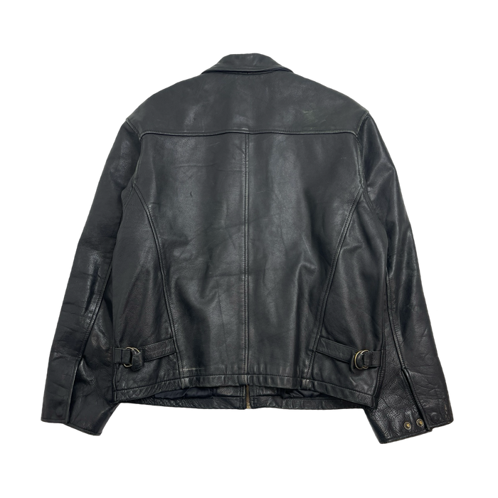 (M) Vintage Wilsons Leather Zip-Up Jacket Black | Vitnage Clothing Store Canada