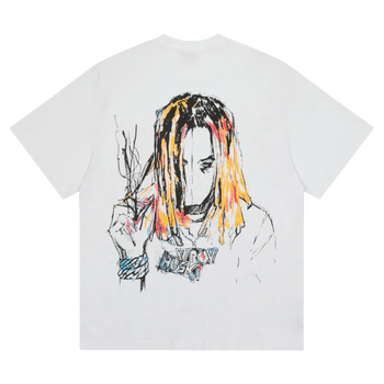 Revenge x Lil Durk Painting Tee White