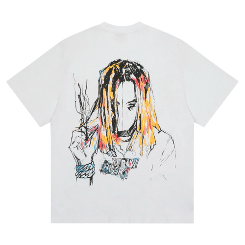 Revenge x Lil Durk Painting Tee White | Vintage Clothing Store Canada