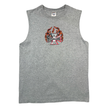 Vintage Sturgis 66th Bike Week Tank Top Tee Grey