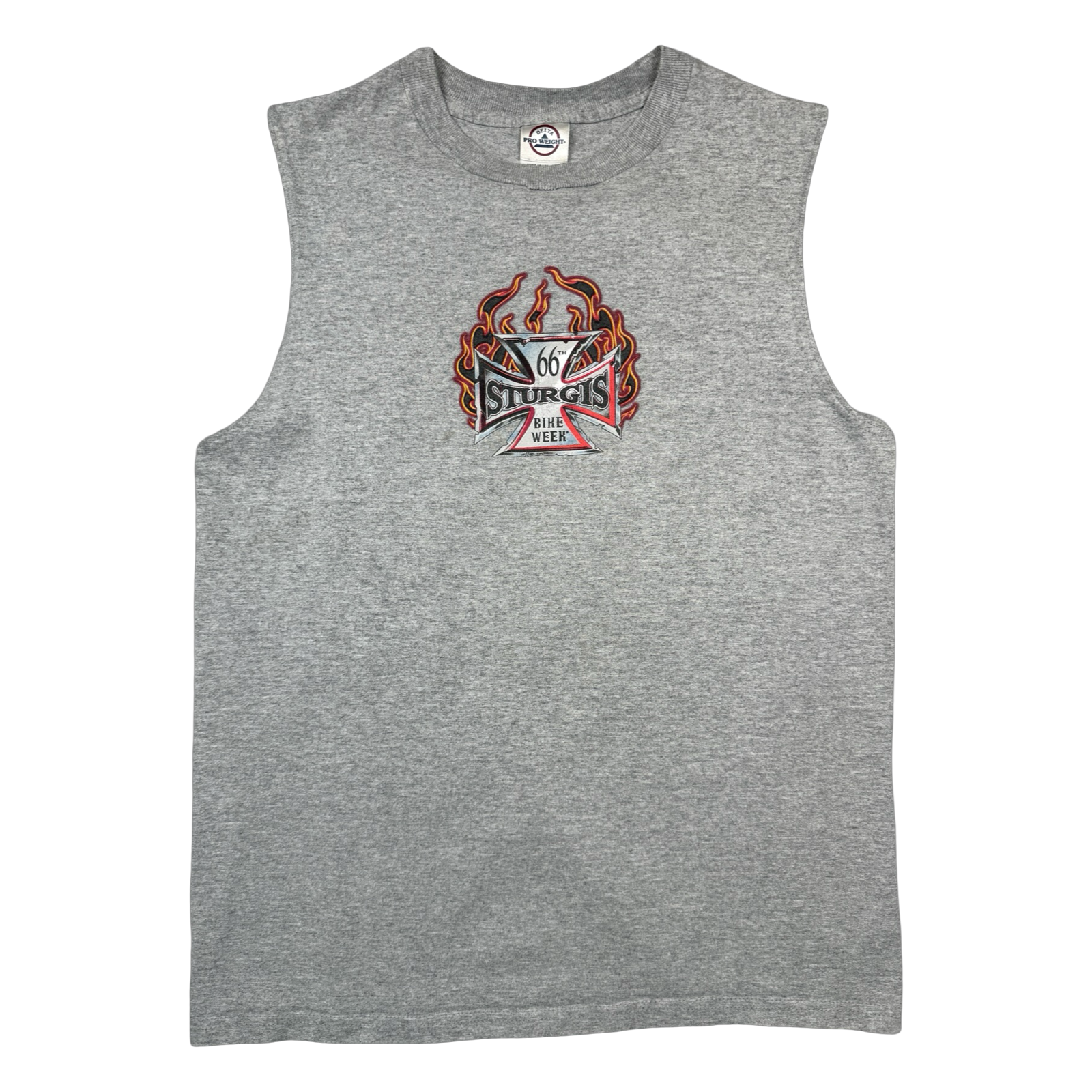 Vintage Sturgis 66th Bike Week Tank Top Tee Grey