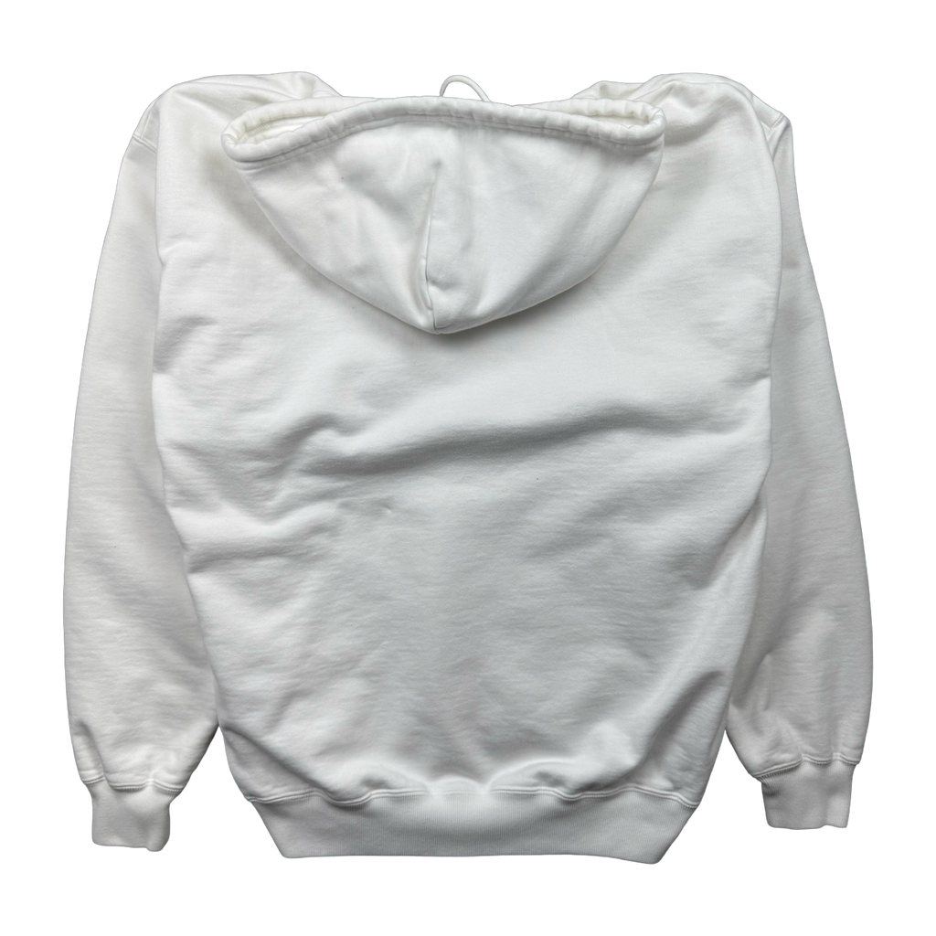 Balenciaga Cursive Logo Hoodie White (USED)