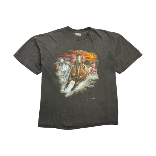 Vintage Horses Nature Tee Faded Black | Vintage Clothing Store Canada