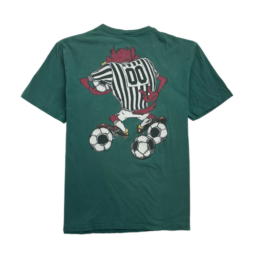 Vintage '94 Tazmania Devil Soccer Tee Green | Vintage Clothing Store Canada