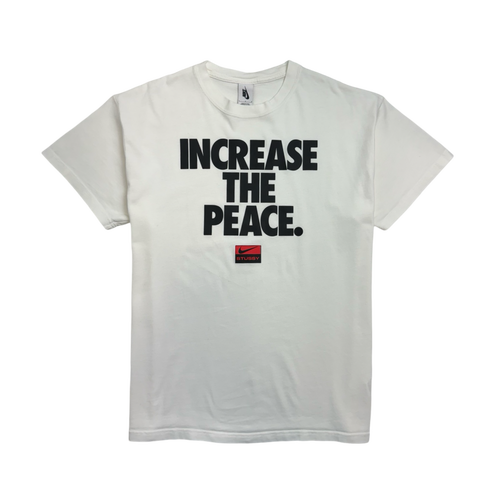 Nike x Stussy Increase The Peace Tee White (USED) | Vintage Clothing Store Canada