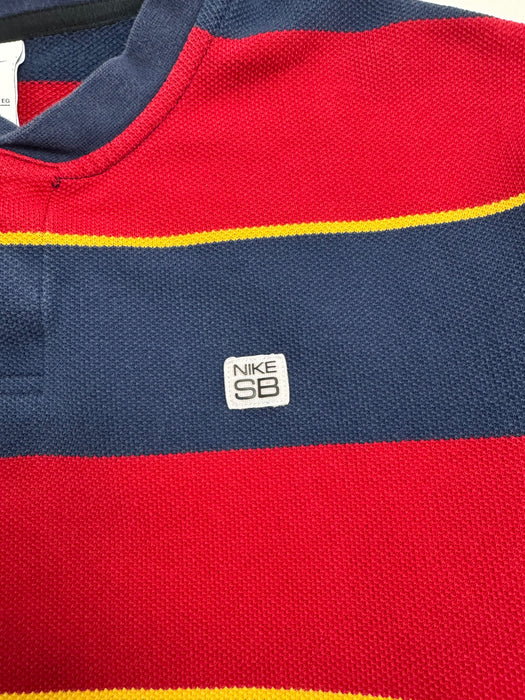 Nike SB Polo Style Striped L/S Blue/Red | Vitnage Clothing Store Canada