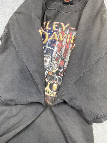 Vintage Harley Davidson 100 Years Tee Black