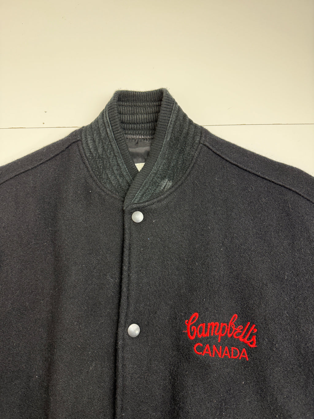 Vintage 1990s Campbell Soup Canada Promo Jacket Black