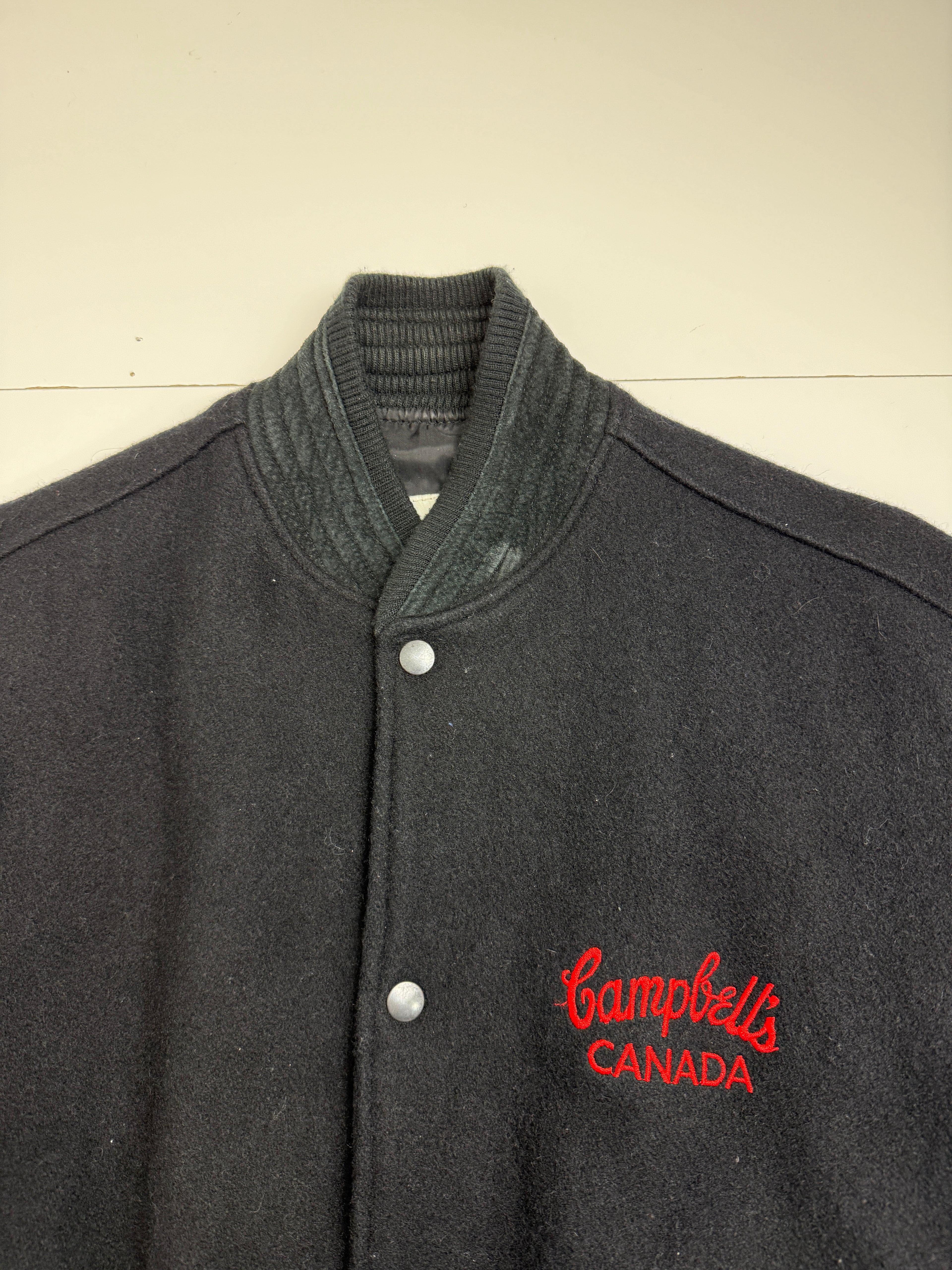 Vintage 1990s Campbell Soup Canada Promo Jacket Black