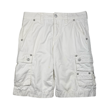 Rock Revival Cargo Shorts White