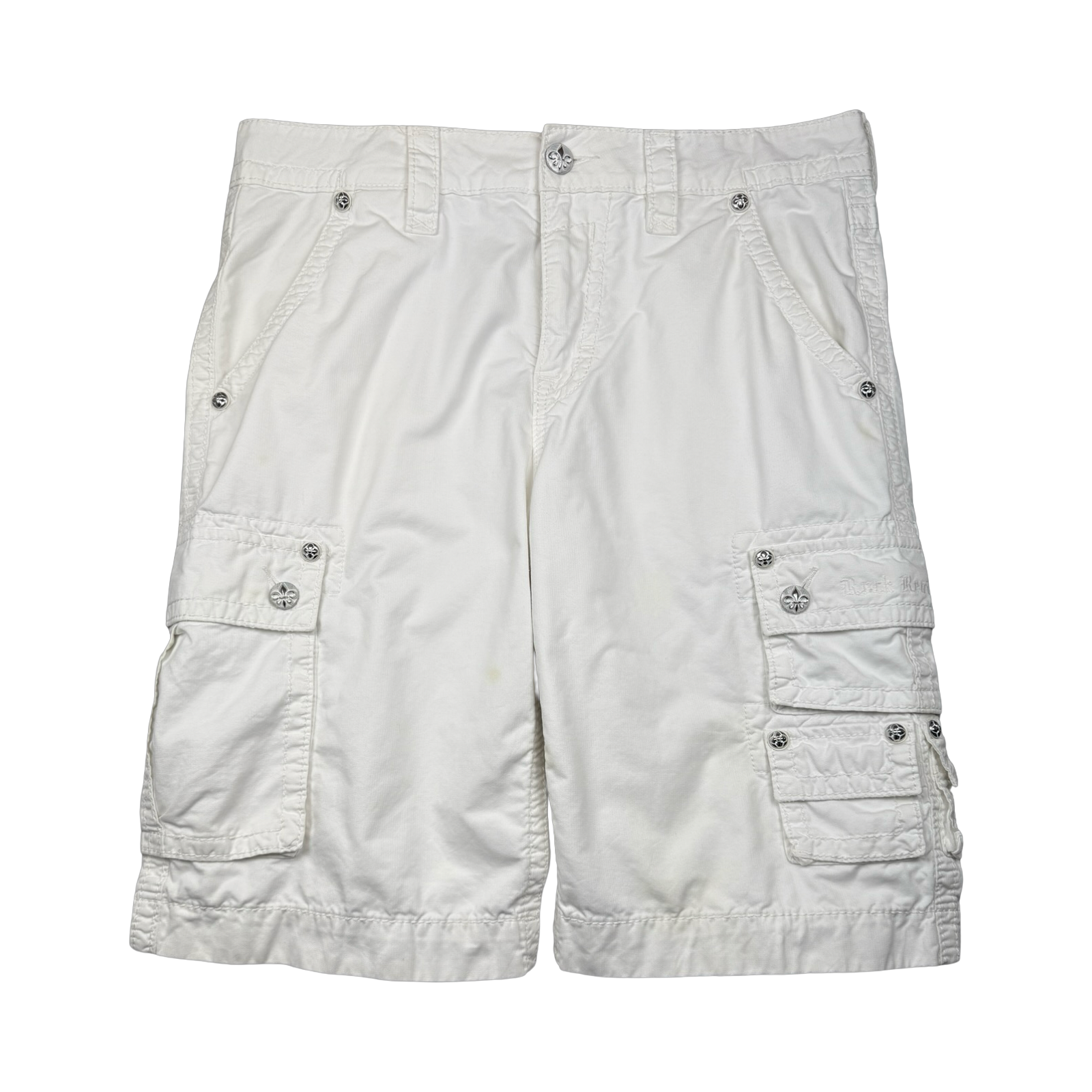Rock Revival Cargo Shorts White