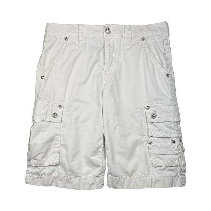 Rock Revival Cargo Shorts White | Vitnage Clothing Store Canada