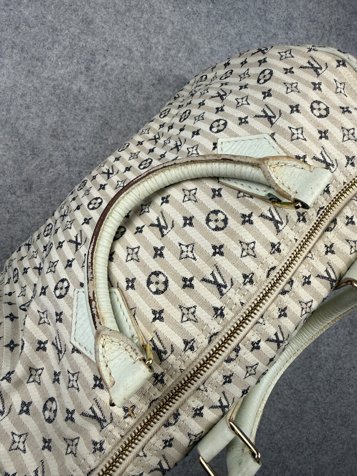 Louis Vuitton Mini Lin Speedy 30 Bag