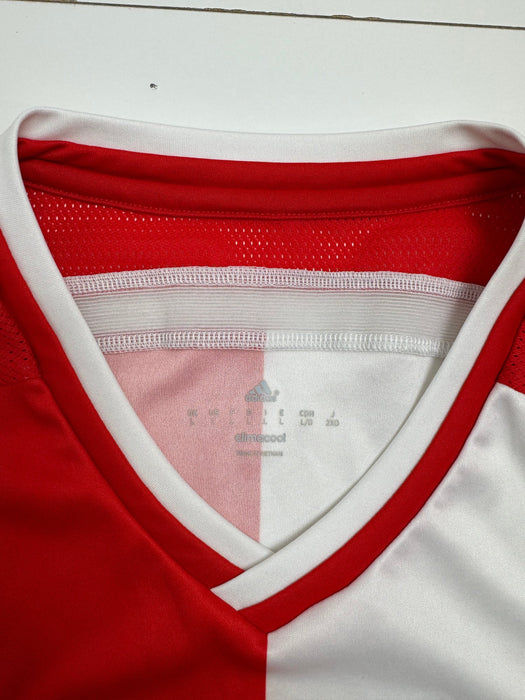 (M) Adidas Feyenoord Rotterdam Soccer Jersey Red | Vitnage Clothing Store Canada