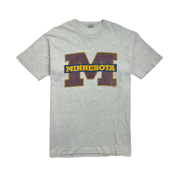 (L) Vintage 90s University Of Minnesota Tee Grey