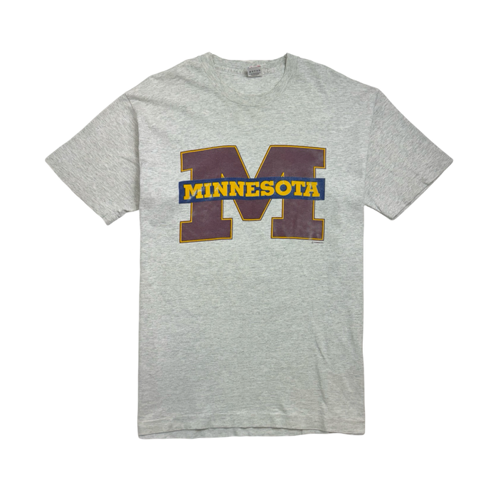 (L) Vintage 90s University Of Minnesota Tee Grey | Vitnage Clothing Store Canada