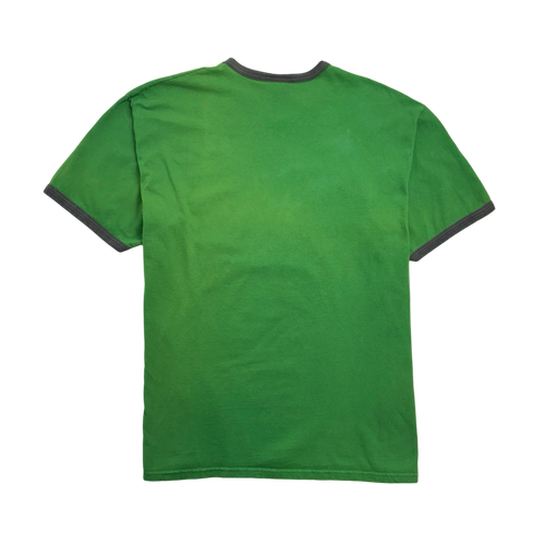 Vintage 2000s Nike Sports Ringer Tee Green | Vintage Clothing Store Canada