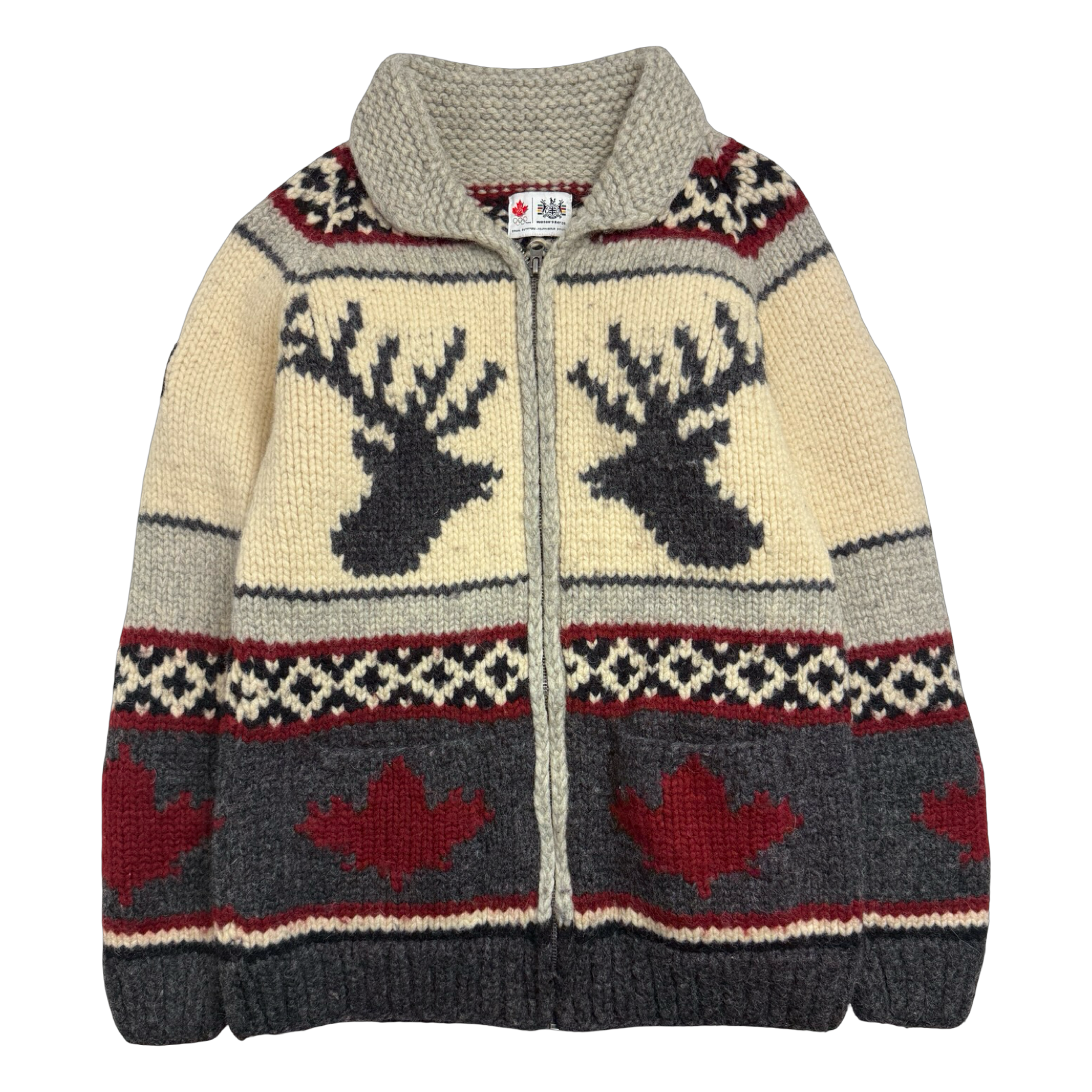 Hudson's Bay Co Vancouver Olympics Knitted Zip Up Sweater