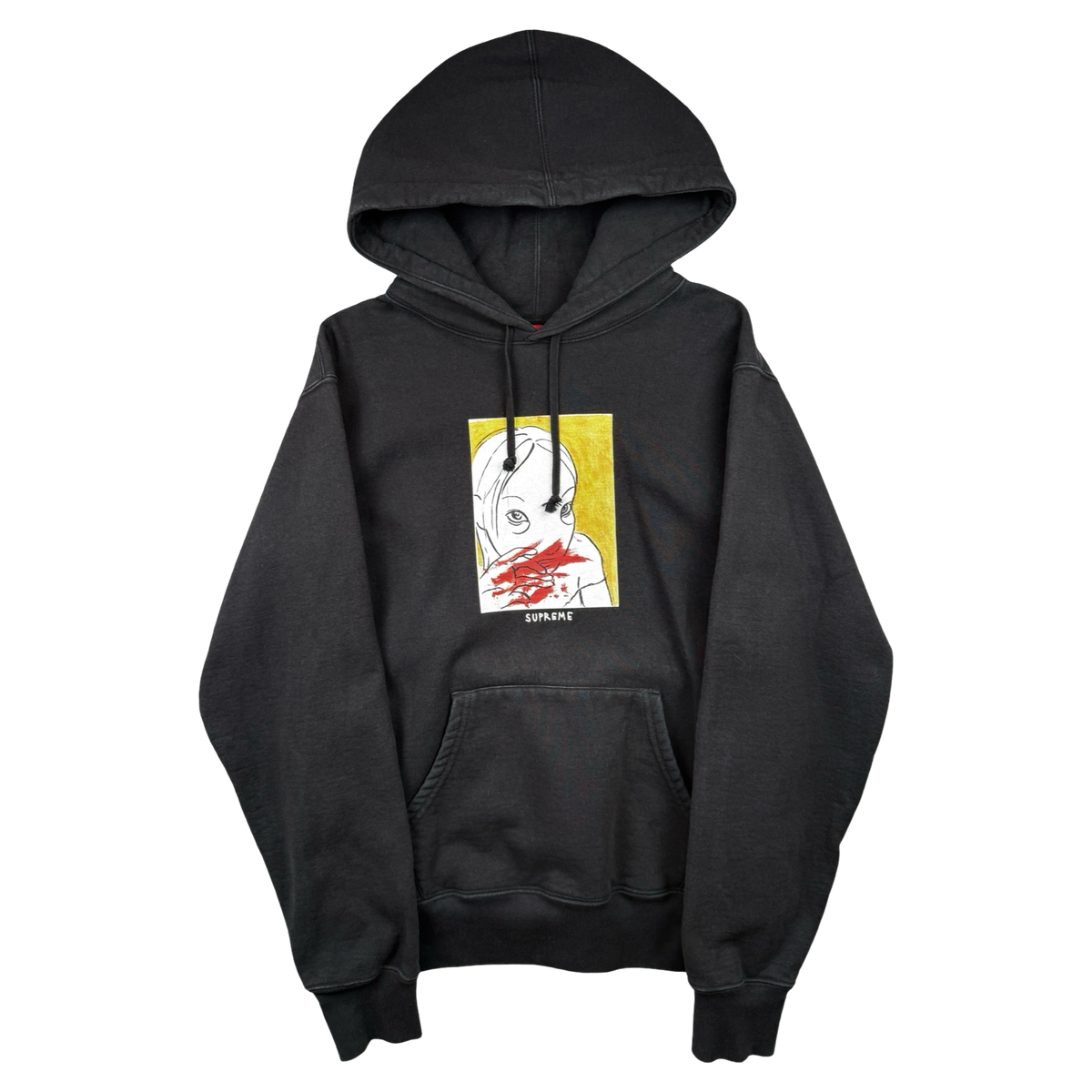 Supreme Nose Bleed Hoodie Black (USED)