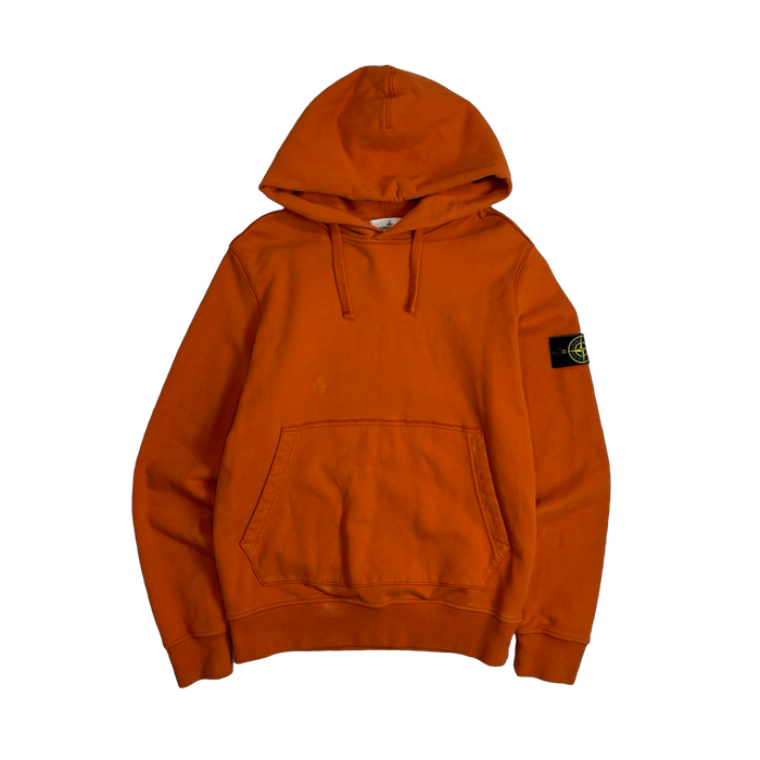 Stone Island Pullover Hoodie Orange (USED) | Vitnage Clothing Store Canada