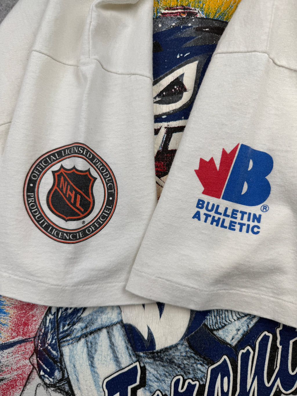 Vintage Toronto Maple Leafs Goalie AOP Tee White