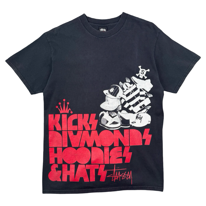 Vintage 2000’s Stussy Graphic Tee Black | Vitnage Clothing Store Canada