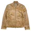 Women’s Vintage Vera Pelle Leather Jacket Tan