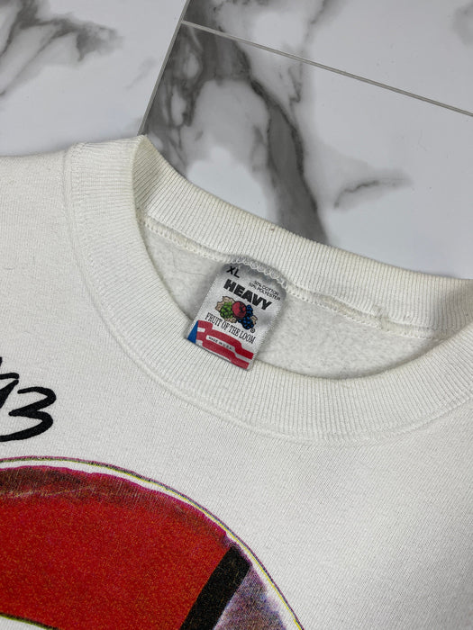 Vintage 1993 Mario Andretti F1 Sweatshirt White | Vitnage Clothing Store Canada