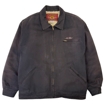 Vintage No Fear Sherpa Lined Detroit Style Jacket