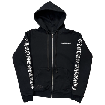 Chrome Hearts Scroll Thermal Zip Up Hoodie