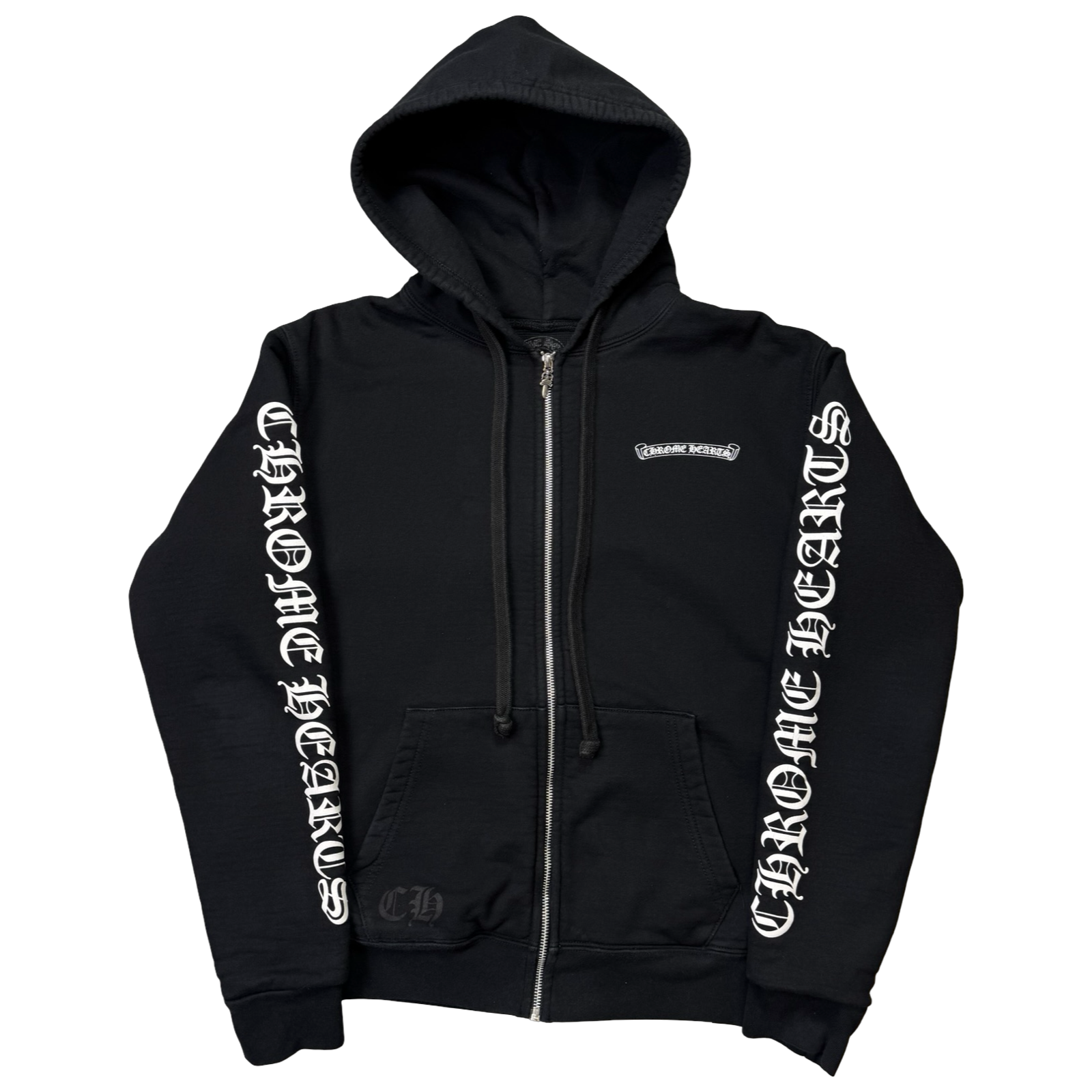 Chrome Hearts Scroll Thermal Zip Up Hoodie
