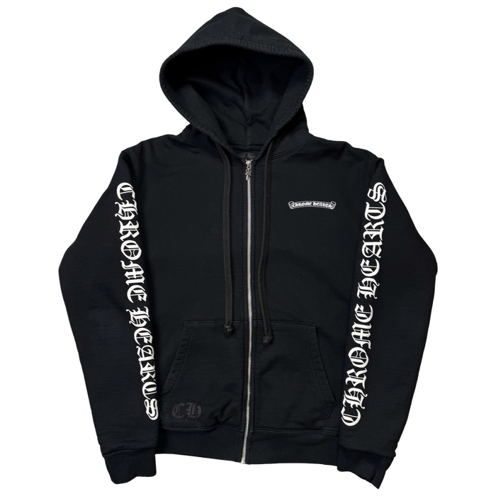Chrome Hearts Scroll Thermal Zip Up Hoodie | Vitnage Clothing Store Canada