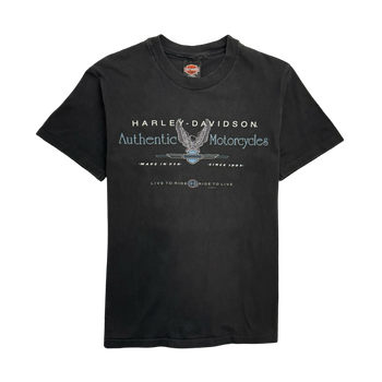 (S) Vintage '87 Countrys Harley Davidson Tee Black