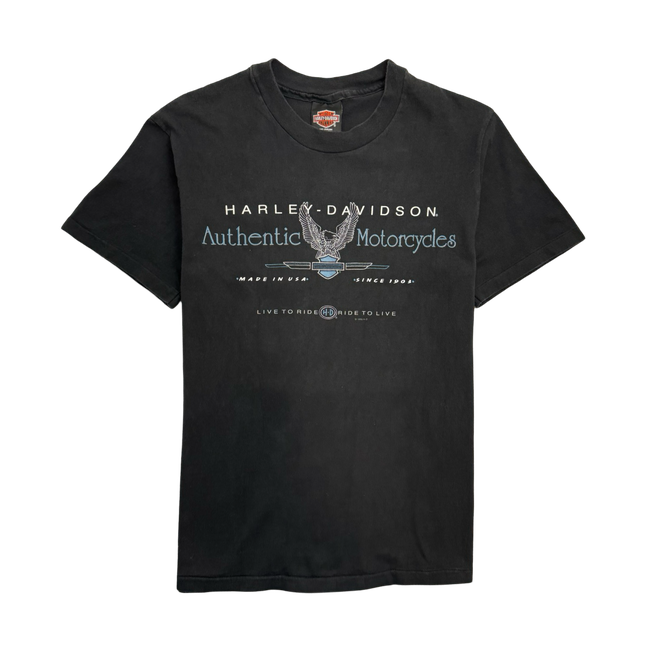 (S) Vintage '87 Countrys Harley Davidson Tee Black