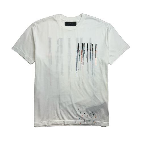 Amiri Paint Drip Tee White | Vintage Clothing Store Canada