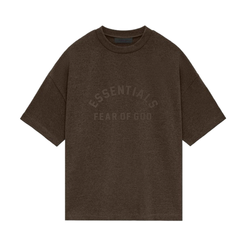 Fear of God Essentials Core Collection Heavy S/S Tee Heather Wood | Vintage Clothing Store Canada