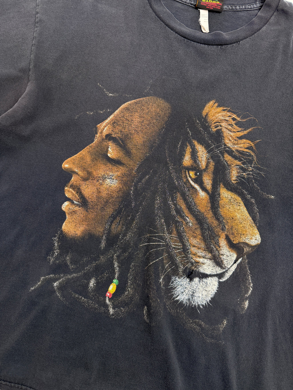 Vintage Bob Marley Faded Tee Black