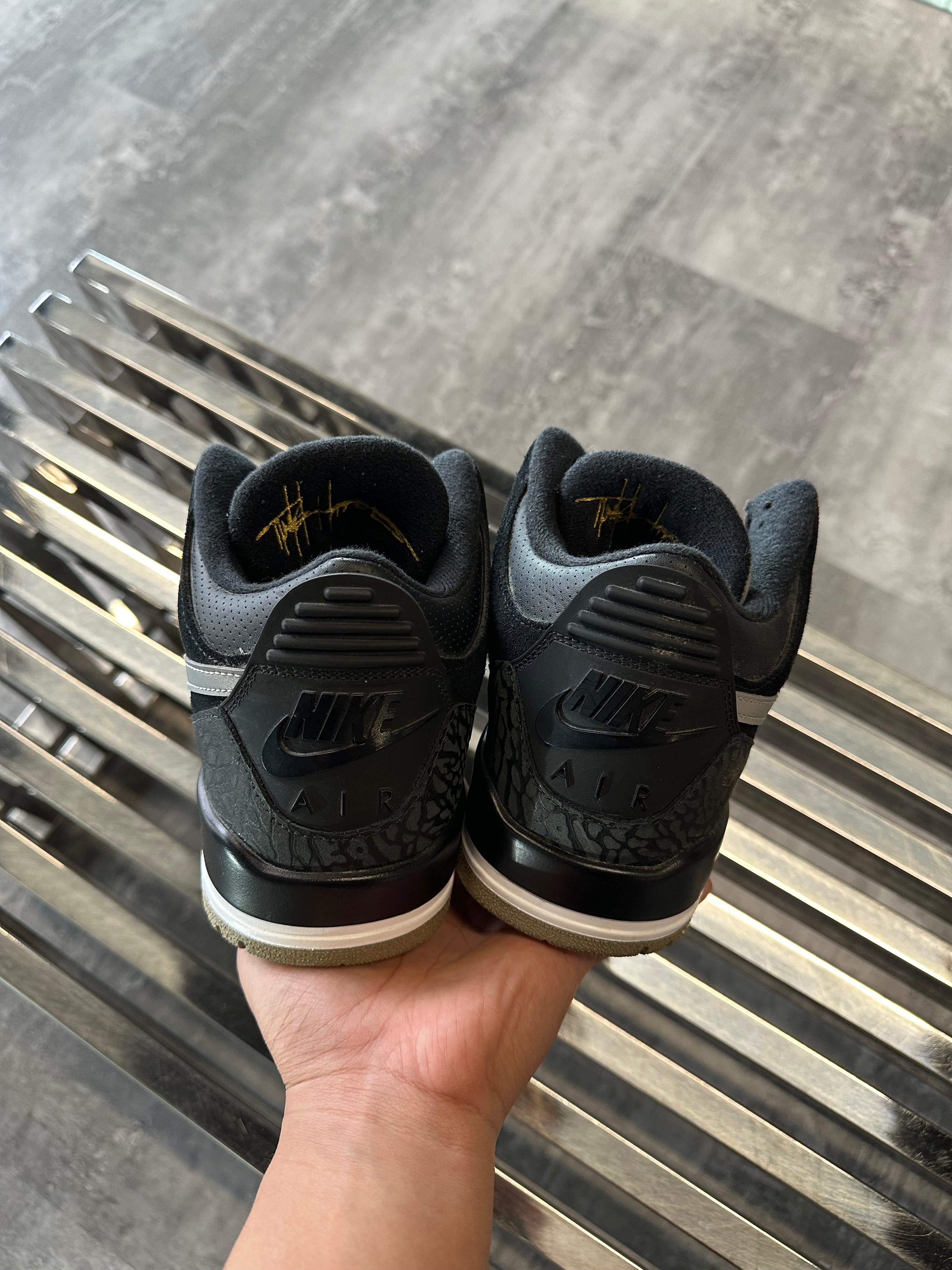 Air Jordan 3 Retro Tinker Black Cement Gold (USED)