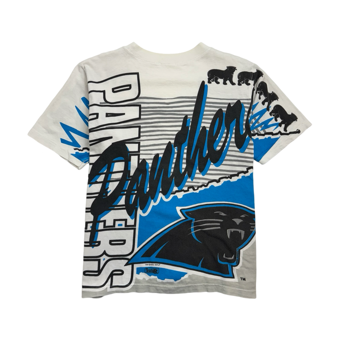 Vintage '93 AOP Carolina Panthers Tee White | Vitnage Clothing Store Canada