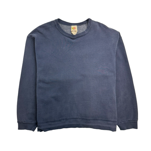 (M) Vintage Blank Sweatshirt Navy | Vintage Clothing Store Canada