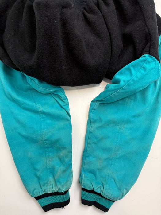 Vintage 90s Nike Force Varsity Jacket Black/Teal | Vitnage Clothing Store Canada