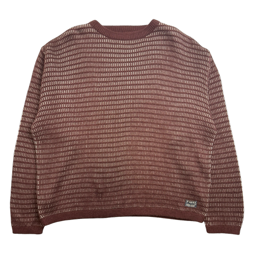 Stussy Knit Sweater Burgundy (USED) | Vintage Clothing Store Canada