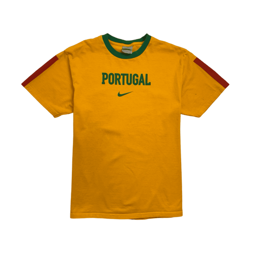 (M) Vintage 2000s Nike Portugal Tee Yellow | Vintage Clothing Store Canada