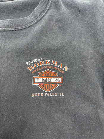 Vintage '02 Workman Harley Davidson Tee Black