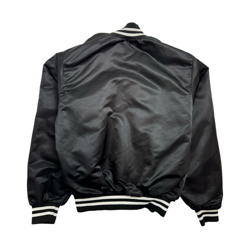 (M) Vintage Canon Satin Varsity Jacket Black | Vintage Clothing Store Canada