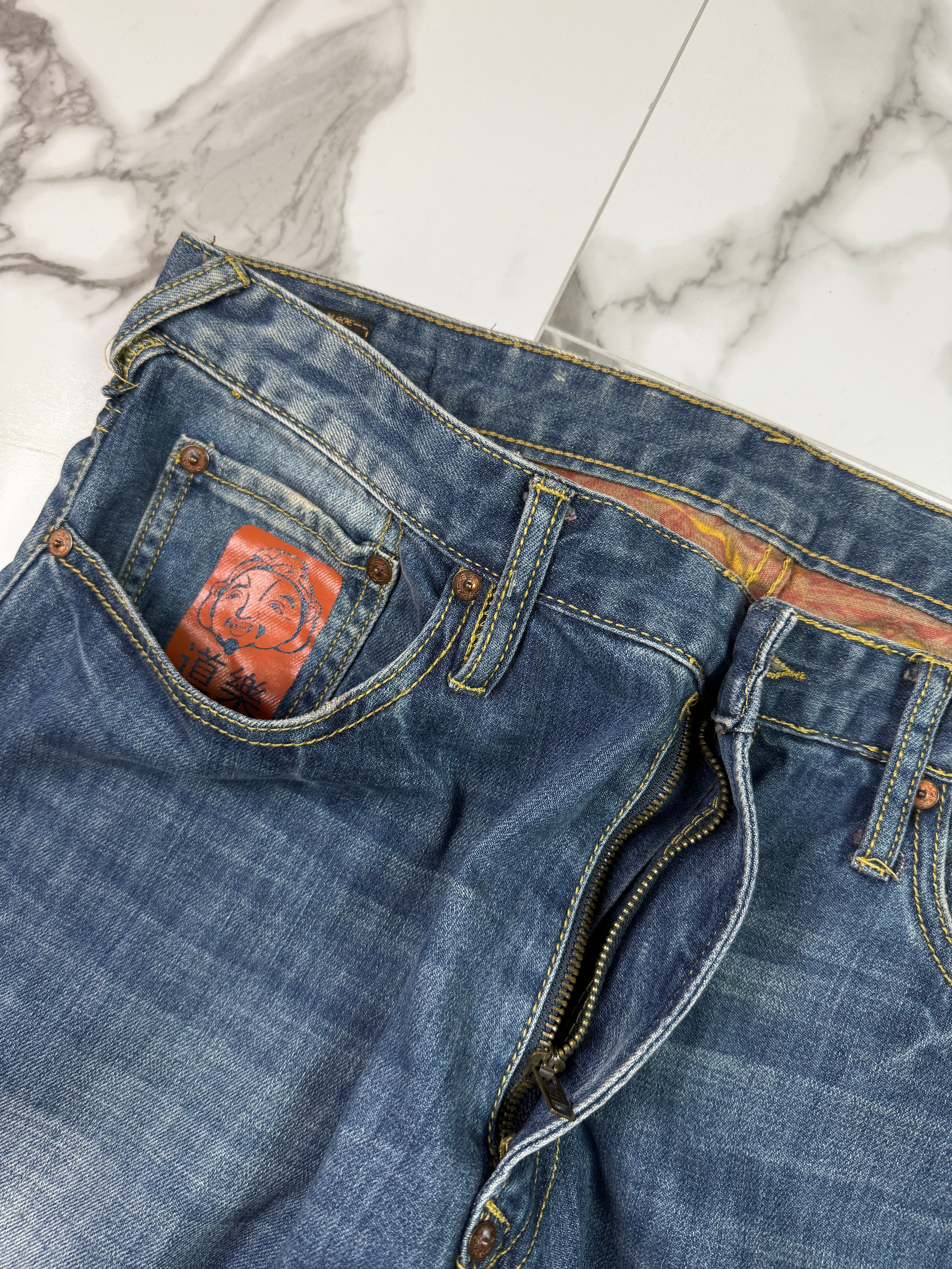Vintage Evisu Lot 2010 No. 3 Single Seagull Denim Pants