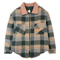 Vintage Labatt Copper Quilted Insulated Flannel