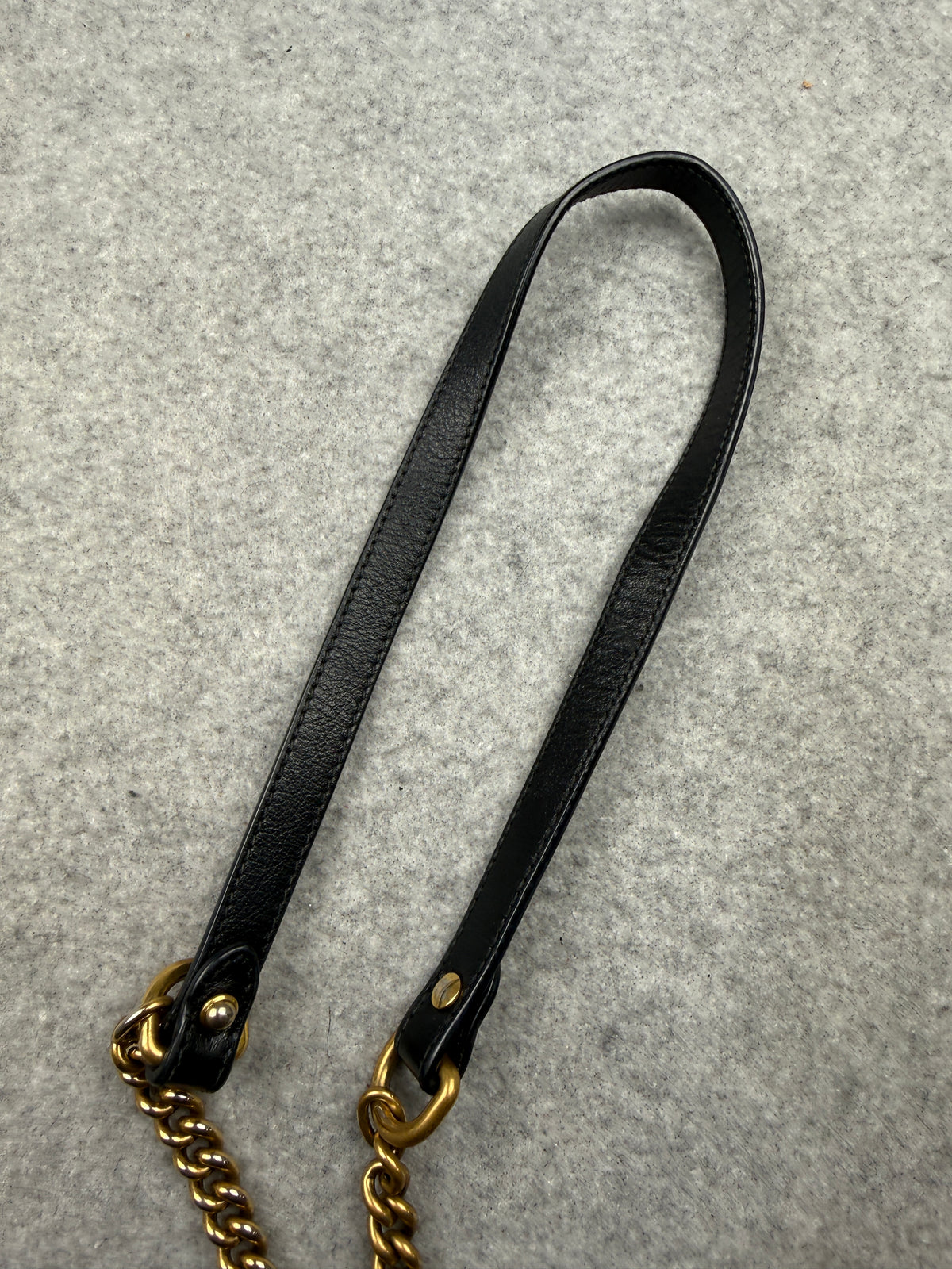 Gucci GG Marmont Mini Round Shoulder Bag Black