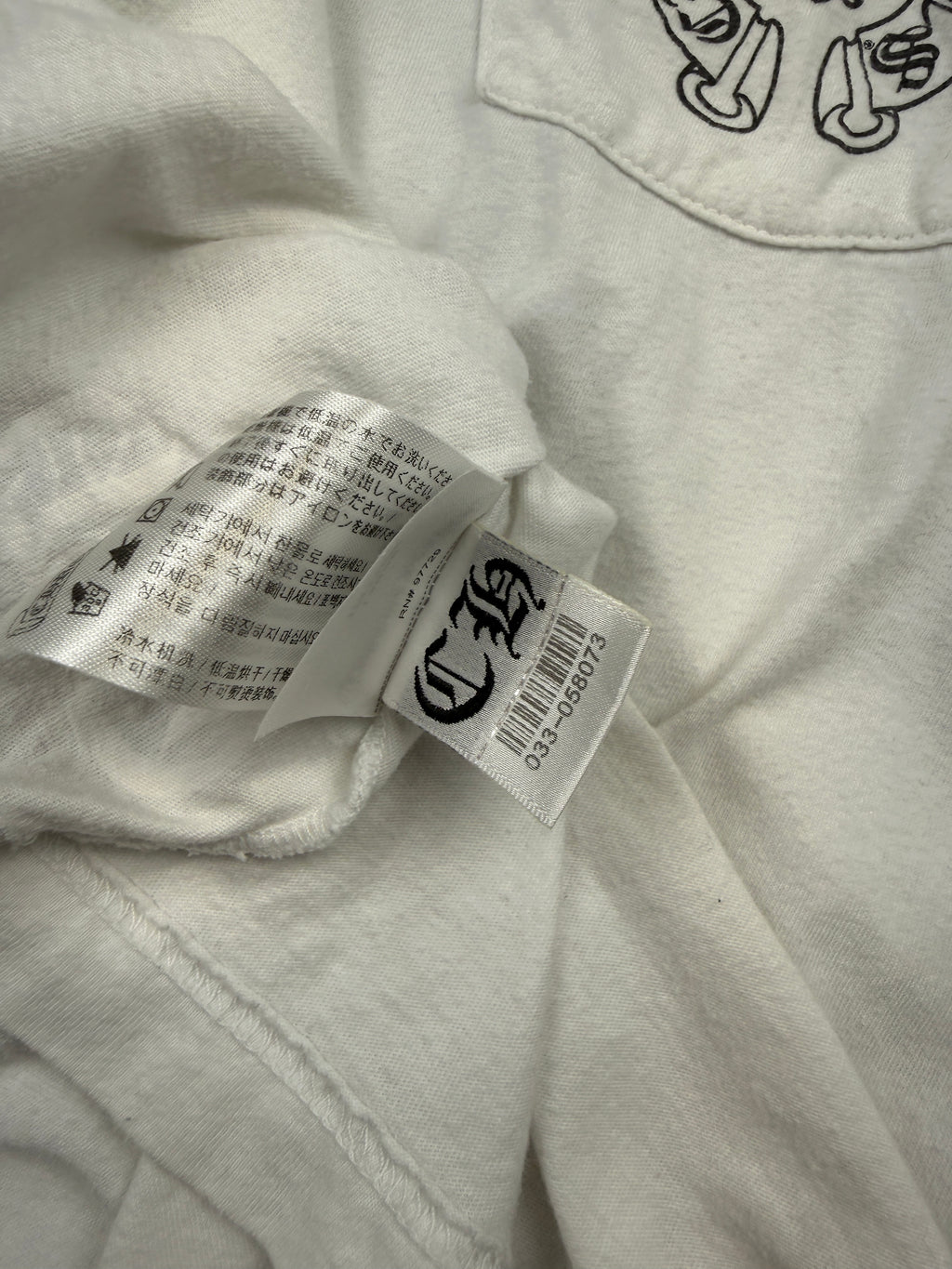 Chrome Hearts Horseshoe Pocket Tee White