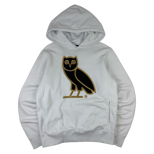 OVO OG Big Owl Hoodie White (USED) | Vintage Clothing Store Canada